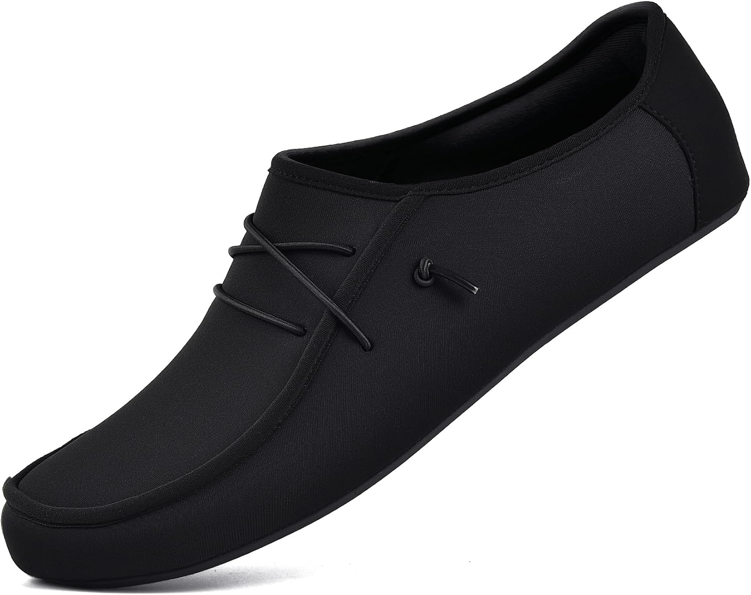 JACKSHIBO Water Shoes for Women Men Quick Dry Swim Shoes Beach Water Socks Slip on Black