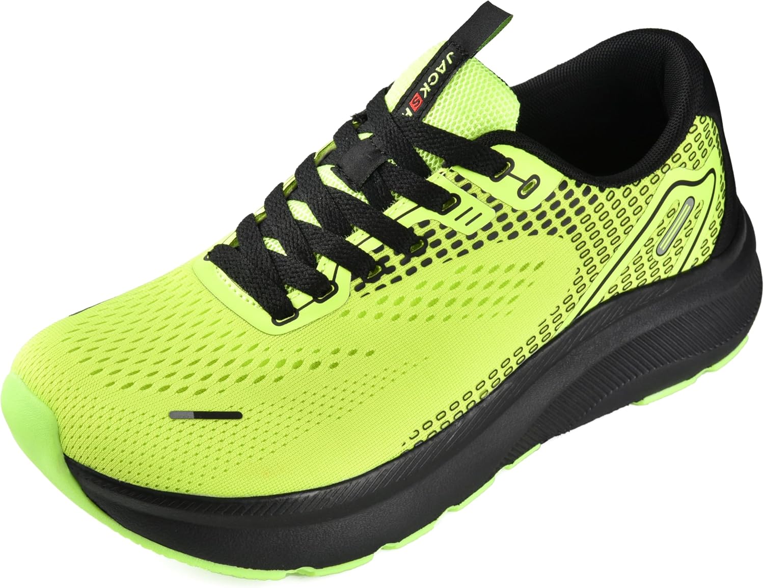 JACKSHIBO Wide Toe Box Shoes for Men Arch Support Zero Drop Wide Sneakers Green