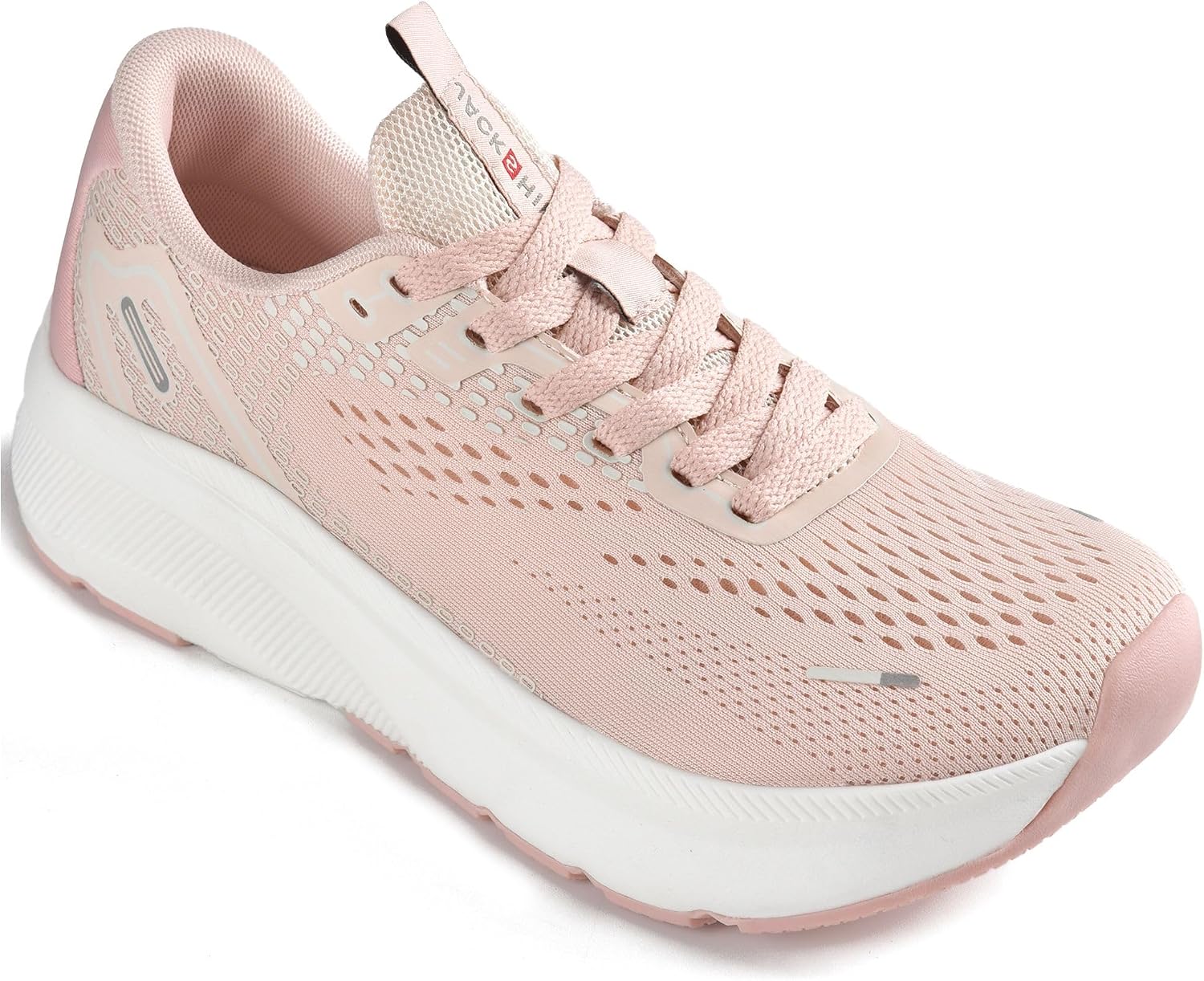 JACKSHIBO Wide Toe Box Shoes Women Orthopedic Plantar Fasciitis Sneakers Wide Sneaker Pink