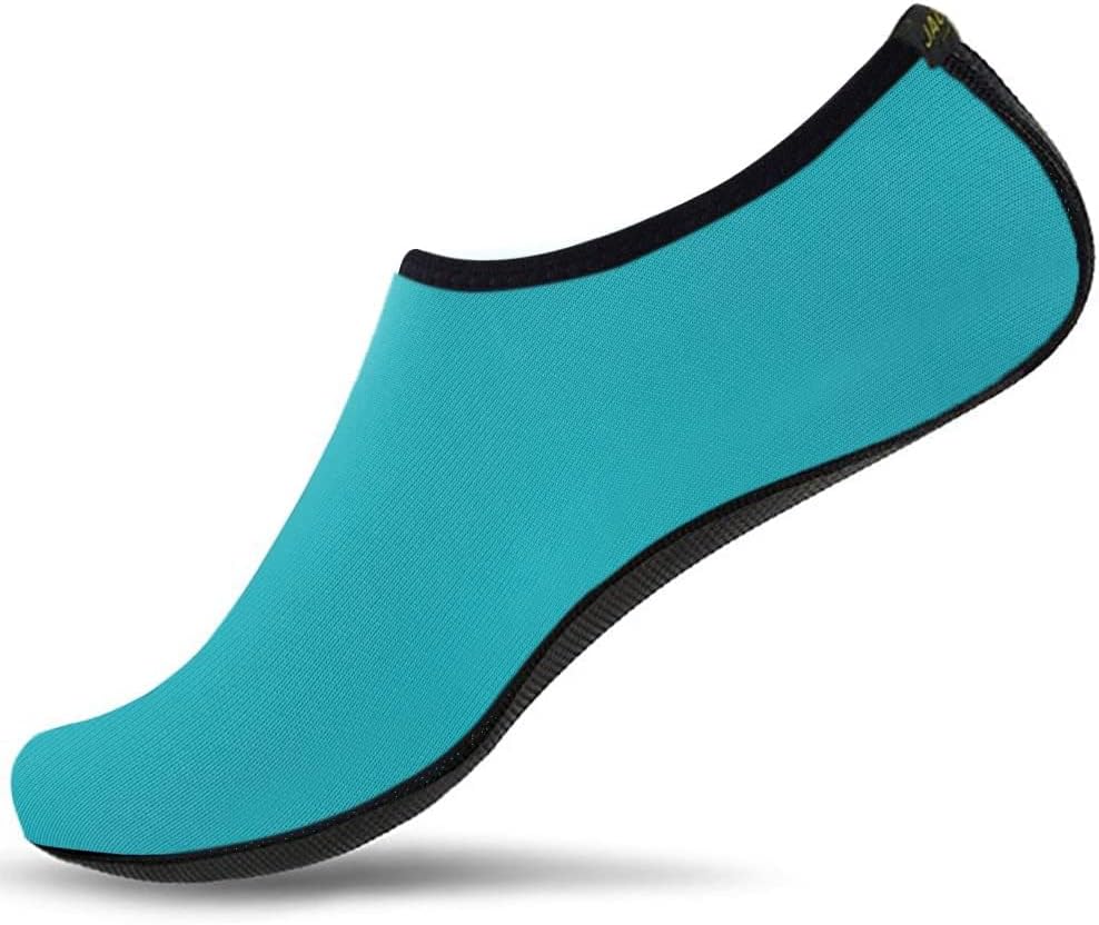 JACKSHIBO Water Shoes for Women Men Quick Dry Swim Shoes Beach Water Socks Blue 1