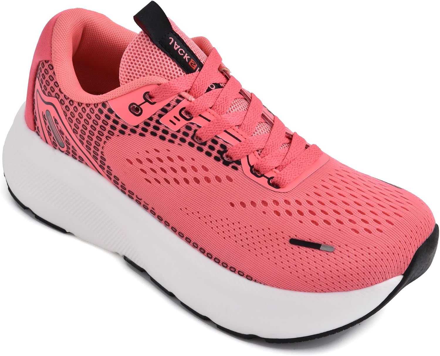 JACKSHIBO Wide Toe Box Shoes Women Orthopedic Plantar Fasciitis Sneakers Wide Sneaker Rose Red
